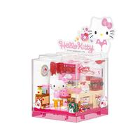 AREA-X砖区三丽鸥潮玩拼搭积木玩具凯蒂猫Hello kitty 梦幻甜品屋AB0070