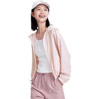 森马外套女宽松连帽夏轻盈凉感防晒衣101324108003 梦幻粉60383 L
