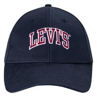 Levi's李维斯儿童撞色棒球帽男女童鸭舌帽百搭遮阳帽子 深靛蓝 8/20【头围54-56cm】