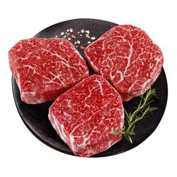 澳牛日記 澳牛日记和牛M5肉芯原切牛排净重2斤谷饲400天雪花牛肉生鲜牛扒冷冻