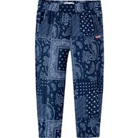 Levi's李维斯童装男女童满印腰果花图案休闲九分裤儿童凉感防蚊裤 深靛蓝 160 /66 【身高152-158cm】