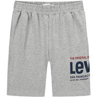 李维斯Levi's儿童短裤男童2025夏季五分裤透气裤子男裤运动裤童装 花纱灰 110 /53 【身高104-110cm】
