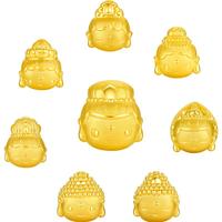 周六福 ZHOU LIU FU(ZLF) 黄金转运珠女款足金八大佛生肖本命年守护神串珠 定价 千手观音 (鼠) -1.39g