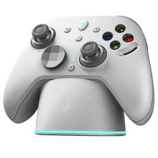 雷神（ThundeRobot）G80雷切 无线游戏手柄 HD音圈马达力切换摇杆字符切换Switch类xbox蓝牙体感PC电脑ns电视Steam 白 雷神G80雷切白色+充电底座