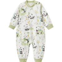 威尔贝鲁（WELLBER）婴儿睡袋儿童分腿防踢被子宝宝春秋冬连体睡衣 熊猫乐园90cm