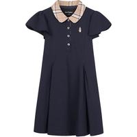暇步士（Hush Puppies）童装女童甜美polo裙25夏大童学院风儿童速干连衣裙 藏蓝  150 