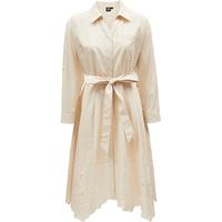 VEROMODA连衣裙夏季纯色优雅气质绣花棉质镂空通勤度假3242SZ002 A14淡粉色 155/76A/XS