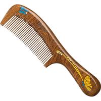 紫韵梳香蝶恋花原木黑金檀木梳子女士三八妇女节女生M-45