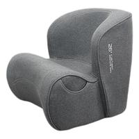 乐班 护腰单人小沙发人体工学客厅阳台卧室小户型极简约懒人沙发椅 正常款深灰 正常款深灰