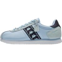 KAPPA卡帕背靠背男鞋德训鞋男2025夏季复古休闲鞋百搭运动板鞋子男 月海蓝/蓝色 35