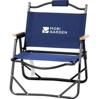 牧高笛(MOBIGARDEN)折叠椅 户外露营野餐铝合金靠背低躺椅山川 NX20665002 深海蓝
