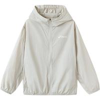 亚瑟士（asics）童装25年夏男女UPF50+冰蝉翼防晒服梭织透气外套332251052311 8003驼色 170