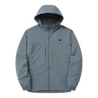可隆 KOLON SPORT 防风夹克中性款户外运动可拆卸外套马甲两件 蓝灰色95
