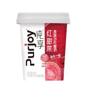 纯享 红甜菜果蔬沙拉酸奶300g/杯