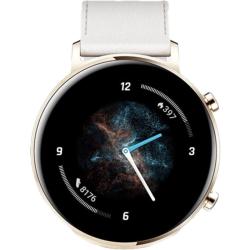 华为 蓝牙通话 女士智能手表  凝霜白 白色 42mm