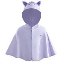 贝肽斯凉盾儿童防晒衣2025夏季薄款冰丝男女童披肩防晒斗篷胖达100 UPF150+宝宝防晒-安妮猫 100 【身高90-100cm】
