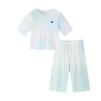 babycare山茶花儿童家居服春夏莫代尔薄款睡衣居家套装 薄荷泡泡 100 【春夏】薄荷泡泡