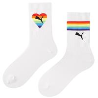 【2双装】彩虹系列袜子女士四季运动休闲高筒袜潮流时尚棉袜