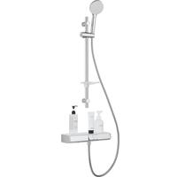 TOTO可升降挂墙式多功能钢琴键旋钮置物架淋浴花洒简易套装(05-L)