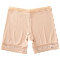 雅鹿裤女防走光打底裤不卷边蕾丝夏冰丝无痕外穿保险短裤3条装 混色 3条 均码 【80-120斤】