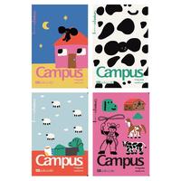 国誉 塔卡沙Campus B5笔记本本子初中生高中高端记事本40页4本装 4本