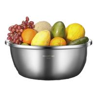 维艾（Newair）加厚不锈钢盆子家用饭盆厨房烘焙打蛋盆和面盆汤盆洗菜盆 30CM盆/单只/约6400ml