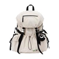 森马(Semir)双肩包男女大背包潮牌书包高中生大上学百搭包包 米白