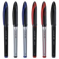 uni 三菱（三菱铅笔 uni）UBA-188M中性笔AIR自由控墨签字笔顺滑绘图直液式水笔 红色6支
