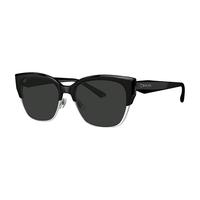 暴龙（BOLON）眼镜25猫眼眉框防晒太阳镜百搭墨镜女BL6110 C10-亮黑色 