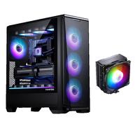 PHANTEKS追风者G400A侧透黑/白色ATX主板台式电脑散热机箱（140积木扇*4/双重防尘/360水冷位/5090显卡/网孔面板 G400A+S5散热器（套装）