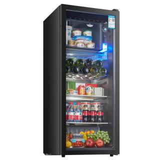 新飞 恒温 红酒柜+独立冷冻室+紫灯+锁  232L 黑