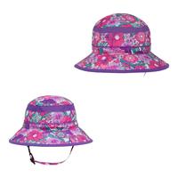 SUNDAY AFTERNOONSSundayAfternoons婴儿童渔夫帽卡通可爱透气防晒遮阳便携可折叠 紫色鲜花 儿童 L码