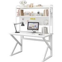 雅美乐电竞桌电脑桌带收纳洞洞板台式家用桌腿加固书桌书架一体学习桌
