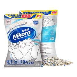 妮可露 猫砂矿盐4合1混合钠基矿砂省砂  钠基矿砂2.5kg*8 钠基矿砂