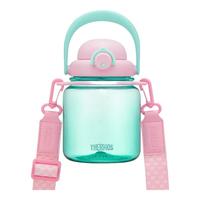 膳魔师（THERMOS）泡泡大肚壶便携运动户外露营大容量水杯随手杯TESA 桃气青芒（附背带+吸管） 1L