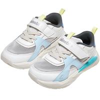 基诺浦（ginoble）学步鞋18个月-5岁男女儿童25年夏季透气机能鞋GW1721亮白/帆船蓝 22.5 140mm 适合脚长136-145mm