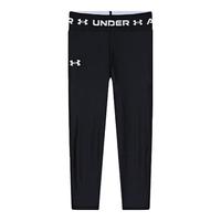 安德玛（Under Armour）裤子女童打底裤瑜伽裤女大童训练九分运动裤紧身裤速干裤1373950 黑色 150cm