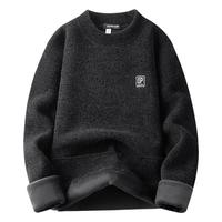 it OP【加绒加厚】秋冬打底衫男士毛衣纯色百搭针织衫