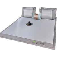 意尔嫚A类冰丝席凉席单人两件套 灰色120*200cm【可水洗】 【A类抗菌】冰丝乳胶 灰色