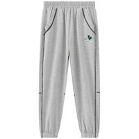 迪士尼（Disney）女童速干长裤夏季2024童装儿童运动撞色防蚊裤宝宝裤子薄款 浅麻灰-男童【长裤】 130