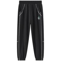 迪士尼（Disney）女童速干长裤夏季2024童装儿童运动撞色防蚊裤宝宝裤子薄款 碳黑-男童【长裤】 120