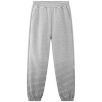 迪士尼（Disney）童装女童针织渐变运动长裤2025年春秋装儿童户外时尚卡通裤子 浅麻灰 100