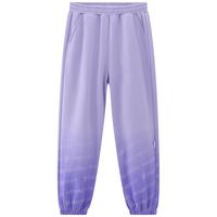 迪士尼（Disney）童装女童针织渐变运动长裤2025年春秋装儿童户外时尚卡通裤子 矿物紫 100