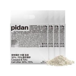 pidan 木薯豆腐猫砂 木薯混合豆腐猫砂自营猫砂强力吸臭结团快2.4kg*4包