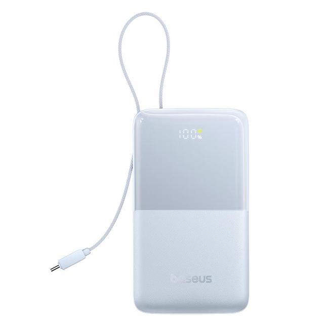 倍思 22.5W快充自带线 浅蓝色 10000mAh 移动电源