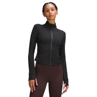 lululemon 丨Define 女士短款夹克 *罗纹 Nulu™ 芯吸 LW3HB6S 黑色 XS /4
