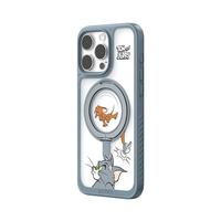 ANKER【猫和老鼠联名】安克肤感支架壳 适用iPhone13/14苹果保护套磨砂磁吸支点充电防摔手机壳 灰 【猫和老鼠-灰】360度旋转