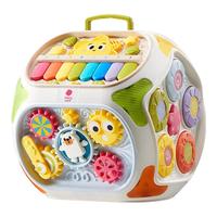 babycare六面盒多功能儿童玩具 宝宝六面体形状配对认知积木屋儿童 益智七面体-充电款