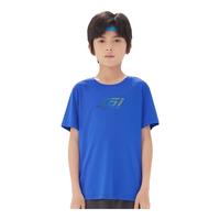 361°童装男女童短袖针织衫夏季速干儿童T恤中大童冰爽上衣 波仕蓝-1202-男童 150cm