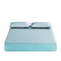 LOVO 乐蜗 VZL0896 酷爽A类抗菌防螨可水洗凉席三件套 150*200*30cm 蓝色